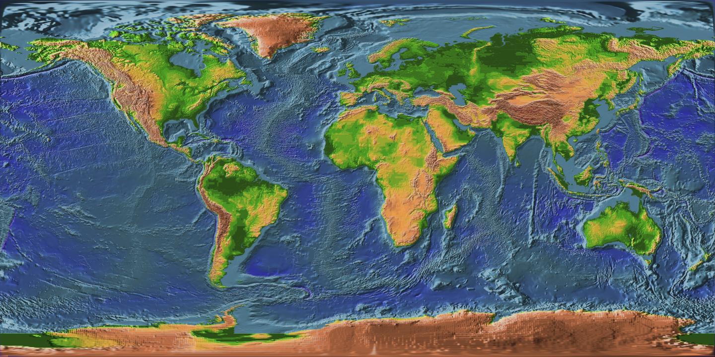 Earth texture representing the interactive Earth View experiment