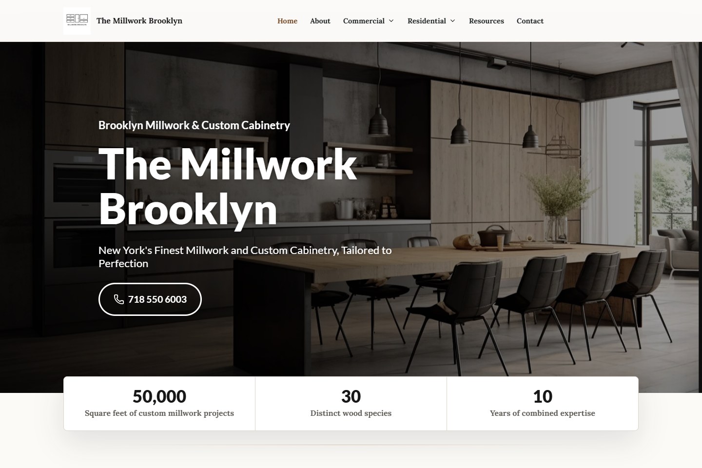 Millwork Brooklyn website preview